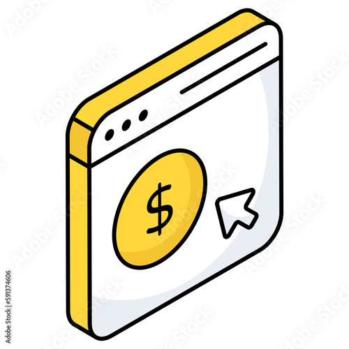 Unique design icon of ppc