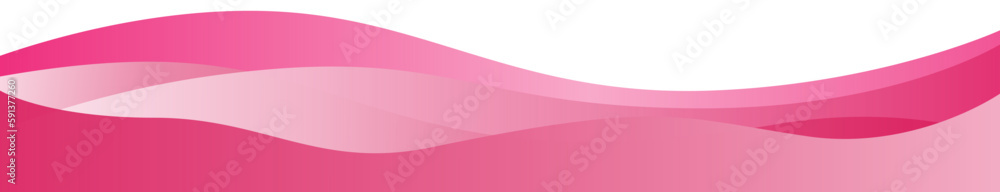 pink lower ribbon for banner