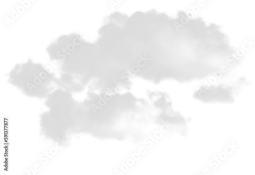 white cloud illustration, transparent graphic element