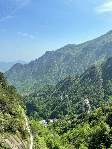 Green Valley and Blue Sky and Mountains  Scenery Wallpaper  Mountain Path  Green Wallpaper  Green Background  Environmental Friendly  Nature Pictures