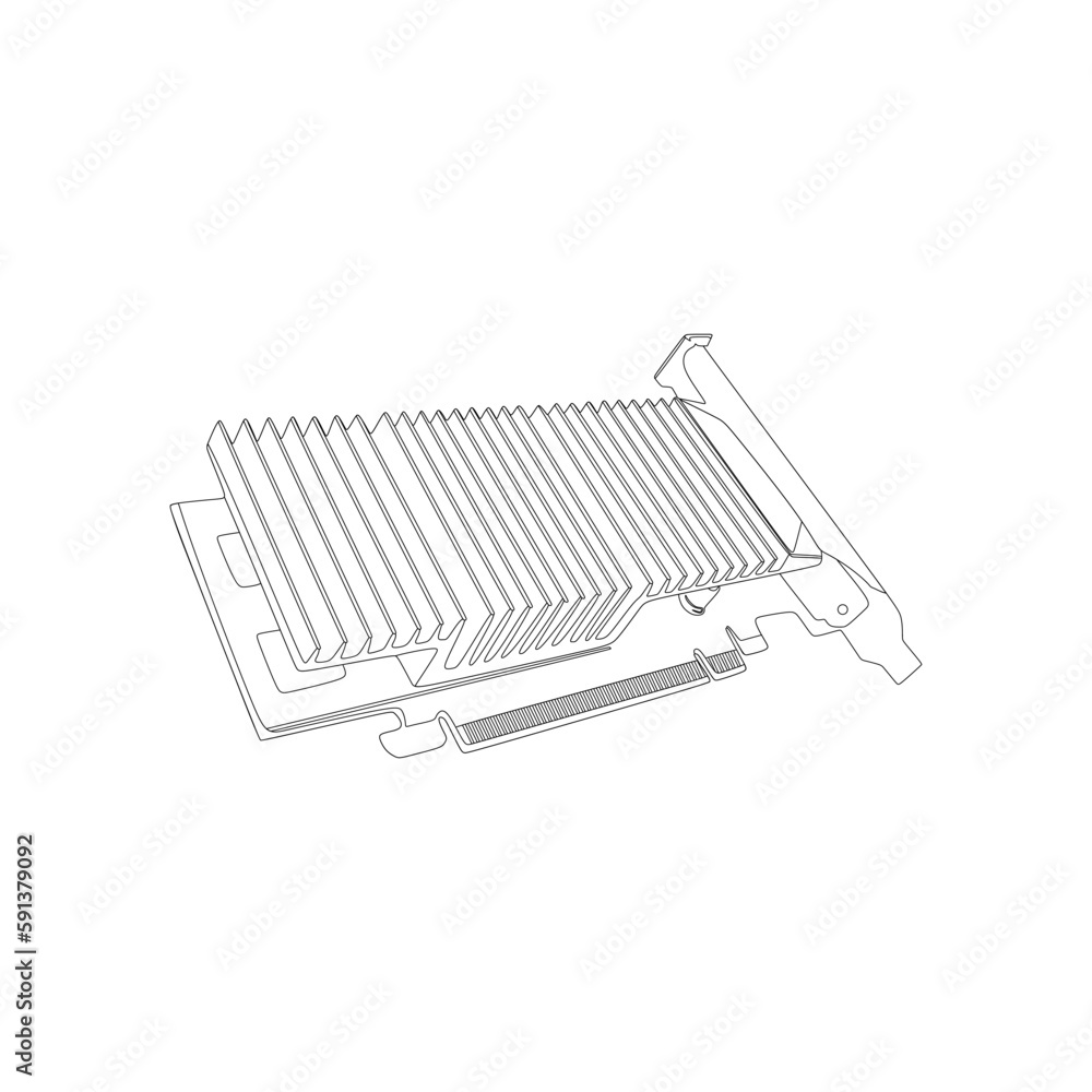 Computer Graphics Cards or VGA card in low profile mode without fan