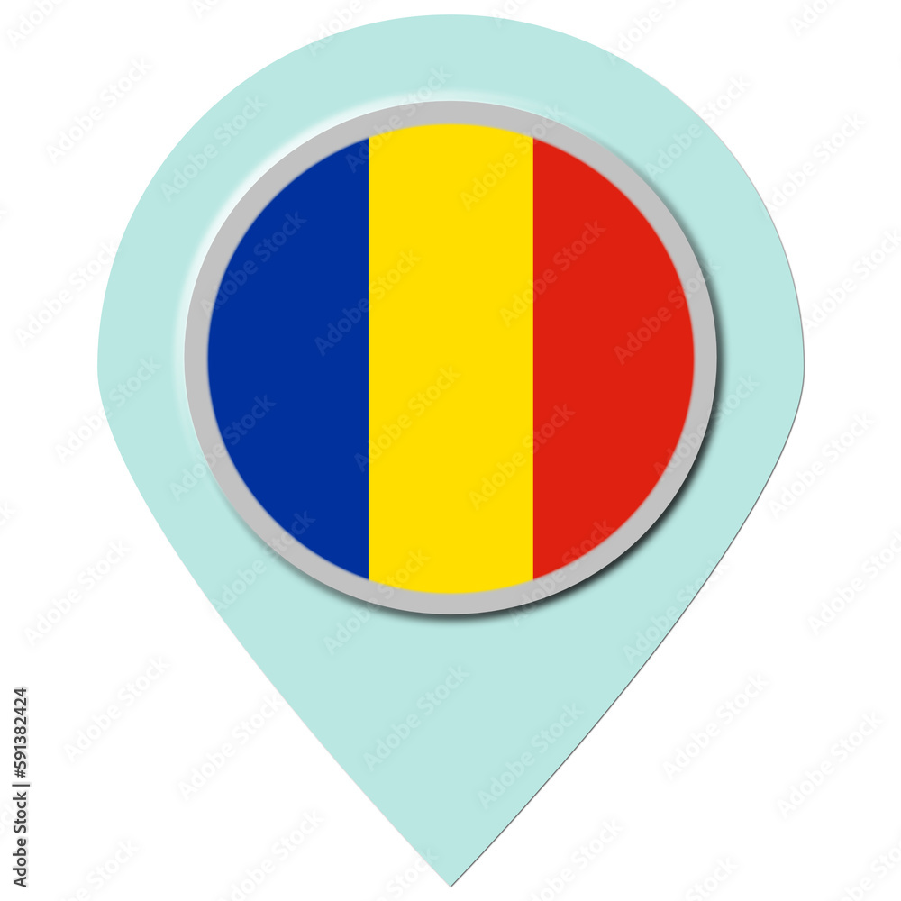 Romania Location Pin Romania Location Pin