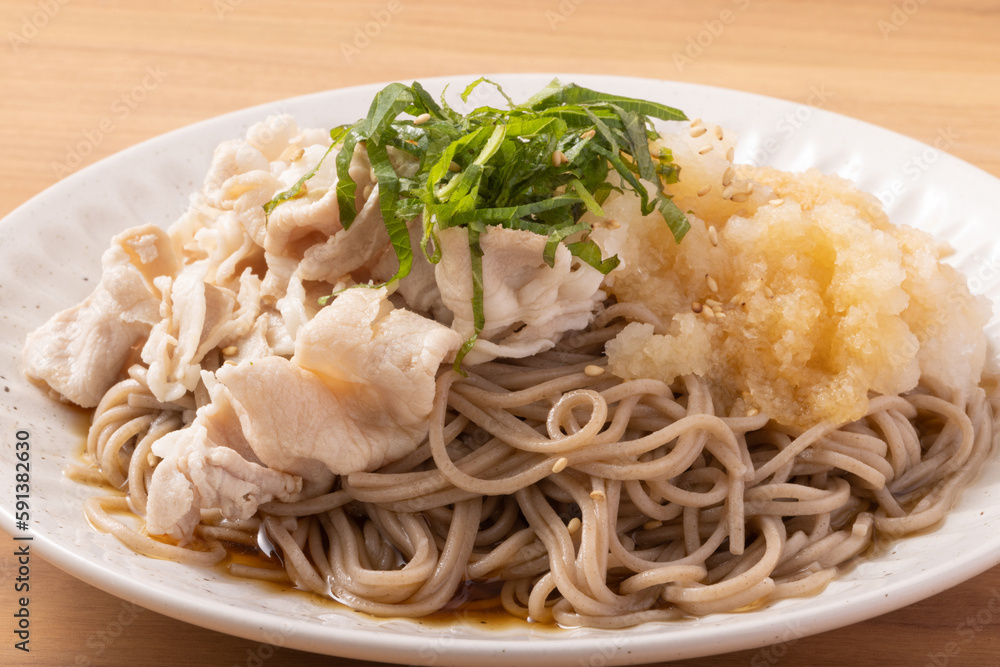 豚しゃぶおろし蕎麦 豚しゃぶおろし蕎麦