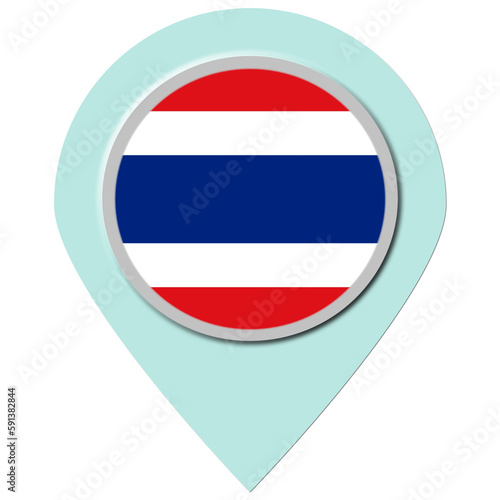 Free Download Thailand Location Pin - GFXLoad