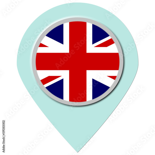 Free Download UK United Kingdom Pin - GFXLoad