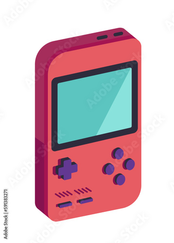 Retro old school games, tetris gadget with screen