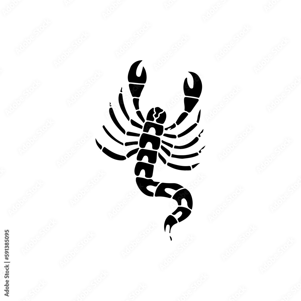 scorpion silhouette vector illustration concept scorpion silhouette vector illustration concept