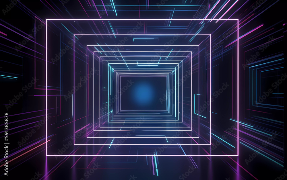 abstract background with glowing squares abstract background with glowing squares