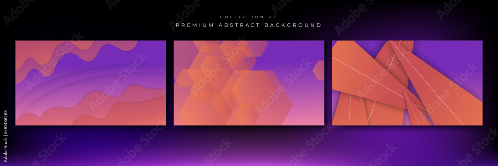 Modern colorful abstract presentation background with stripes lines
