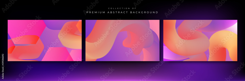 Vector colorful gradient abstract background