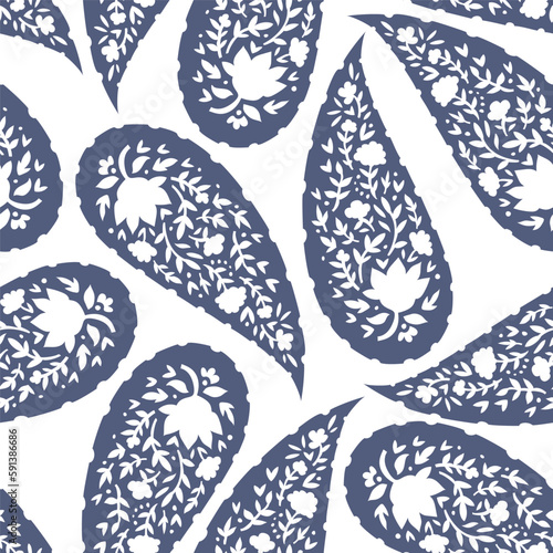 Flowers in blossom blooming flora seamless pattern