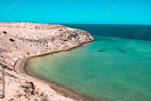 Australia, Eagle Bluff is a breathtaking high cliff located in Shark Bay area. This place offers amazing views as well as a chance to spot a variety of shark species, dolphins and dugongs.