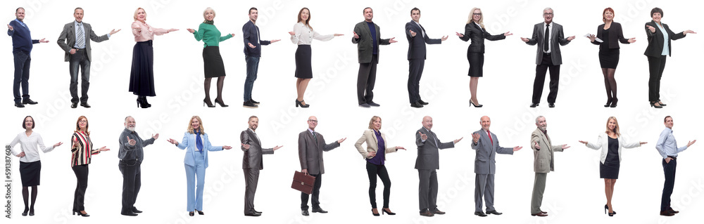 group of successful business people isolated on white group of successful business people isolated on white