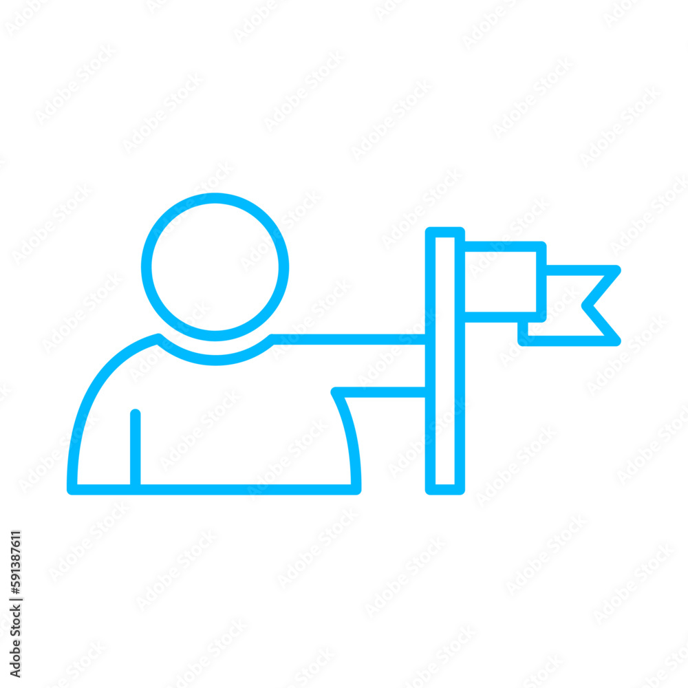Leadership Office and Business Icons with blue outline style. leadership, business, human, people, line, teamwork, team. Vector Illustration Leadership Office and Business Icons with blue outline style. leadership, business, human, people, line, teamwork, team. Vector Illustration