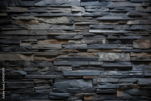 Slate Stone Textur and Background  made with generative AI