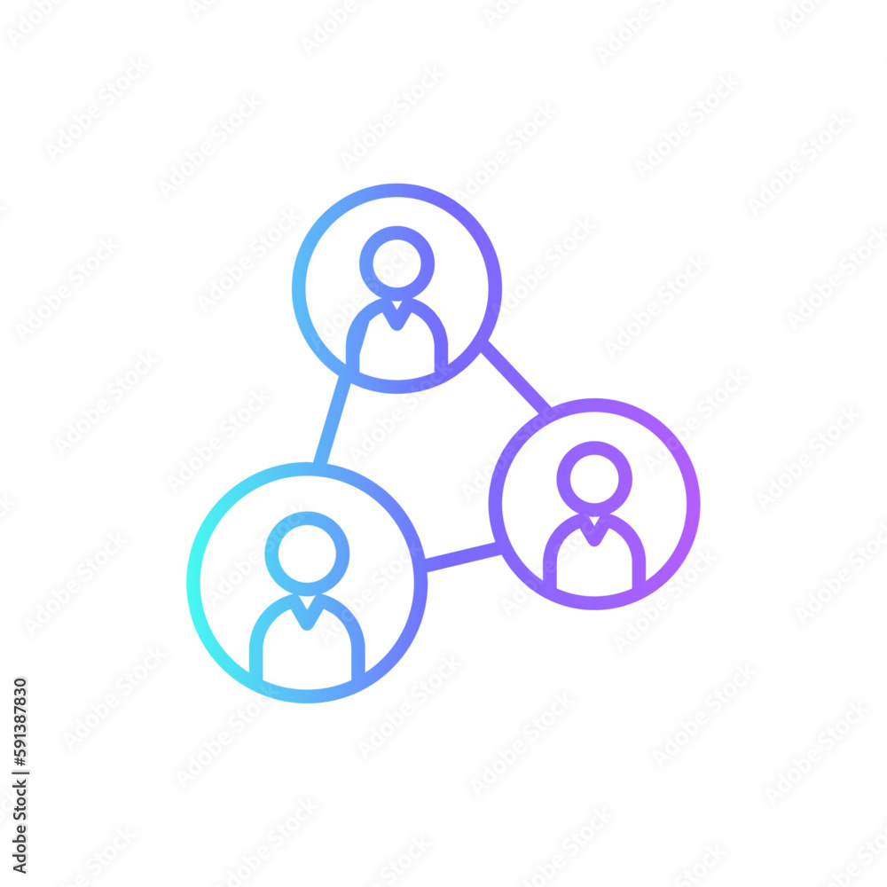 Networking Office and Business Icons with purple blue outline style. network, communication, symbol, connection, business, media, social. Vector Illustration Networking Office and Business Icons with purple blue outline style. network, communication, symbol, connection, business, media, social. Vector Illustration