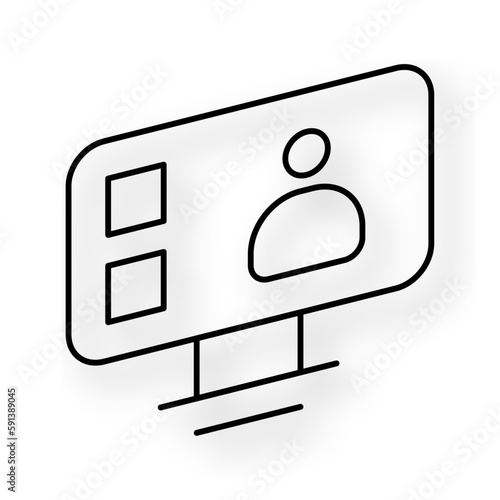 Conference office and business Icons with black outline style. business, conference, people, meeting, seminar, set, team. Vector Illustration
