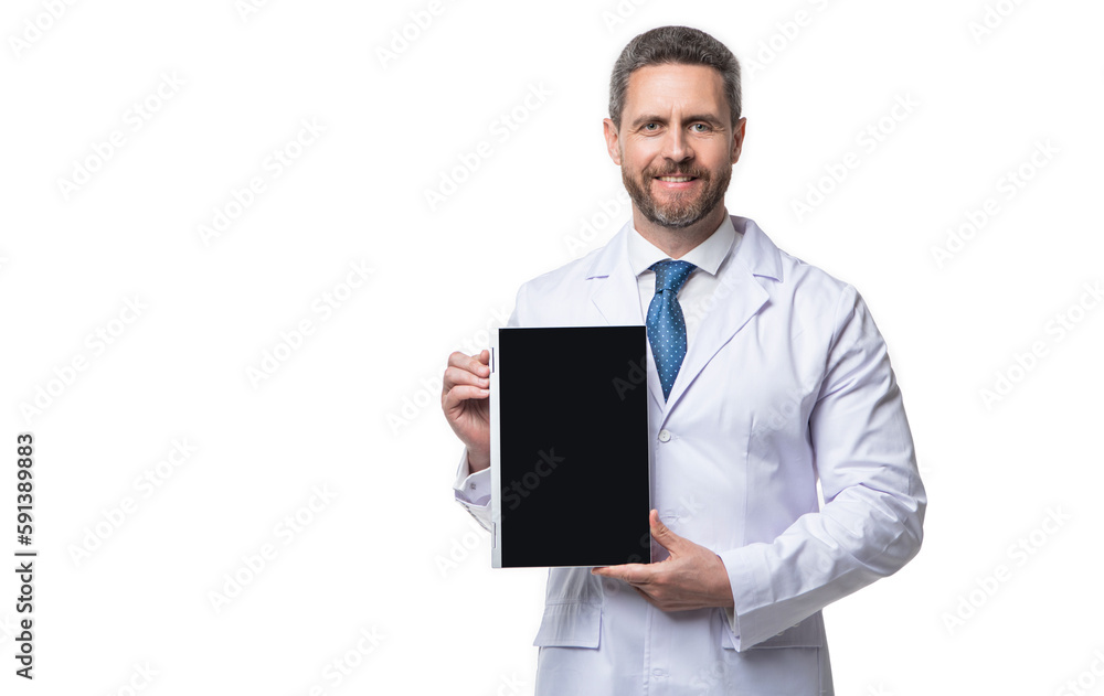 doctor offering ehealth in studio, copy space. doctor presenting ehealth on background. doctor offering ehealth in studio, copy space. doctor presenting ehealth on background.