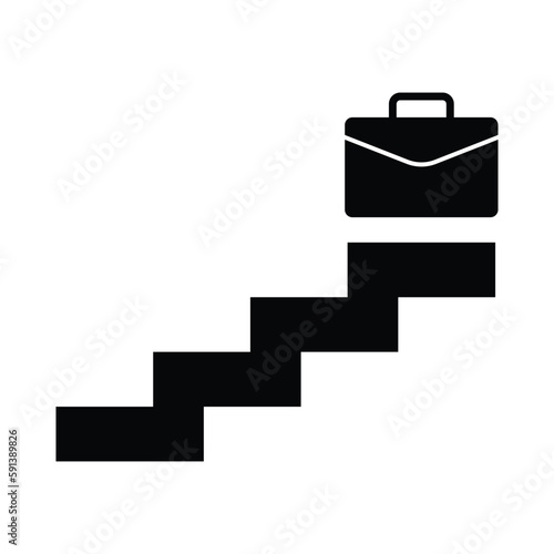Carrer ladder icon design. isolated on white background. vector illustration