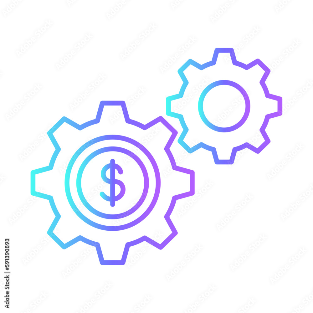 Money management finance icons with purple blue outline style. thin, outline, investment, technology, arrow, set, bank. Vector Illustration Money management finance icons with purple blue outline style. thin, outline, investment, technology, arrow, set, bank. Vector Illustration