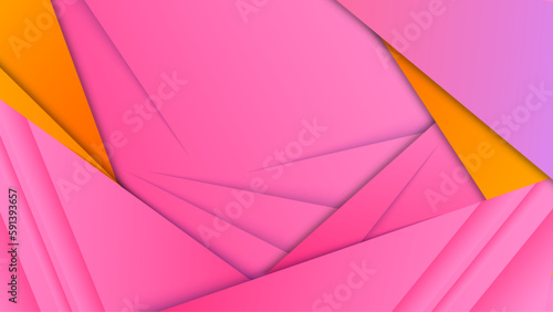 Vector pink abstract geometric shapes background