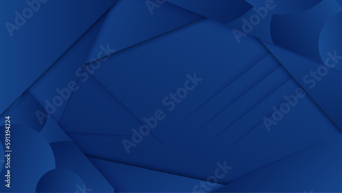 Vector blue abstract geometric shapes background