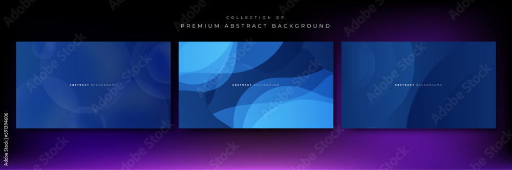 Vector blue gradient abstract background