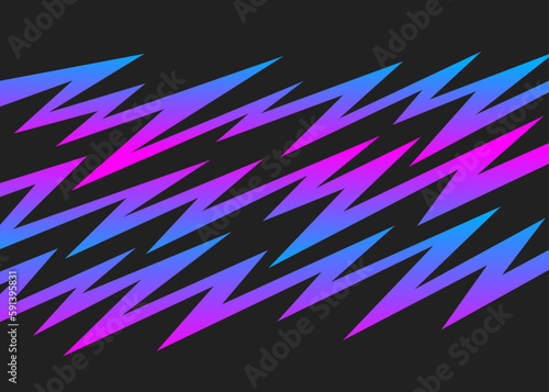 Abstract background with gradient zigzag line pattern