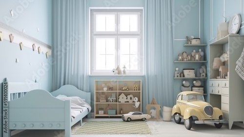 classic style child room interior