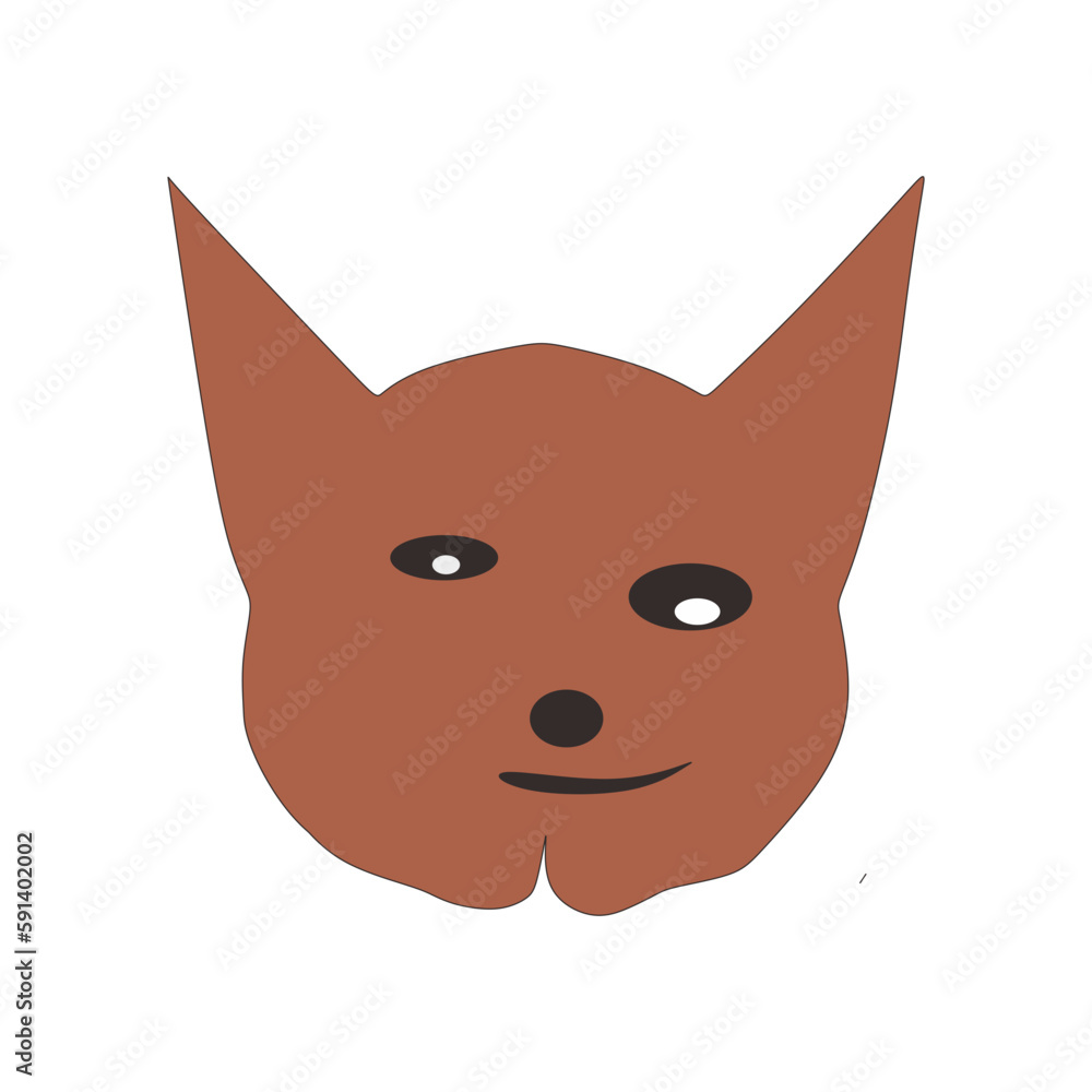 abstract cat vector in white background abstract cat vector in white background