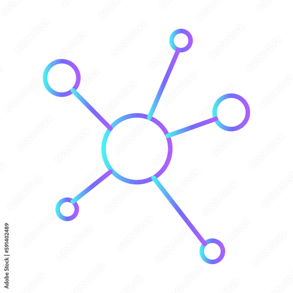 Mind map data management icons with purple blue outline style. information, template, flat, data, infographic, sign, layout. Vector Illustration Mind map data management icons with purple blue outline style. information, template, flat, data, infographic, sign, layout. Vector Illustration
