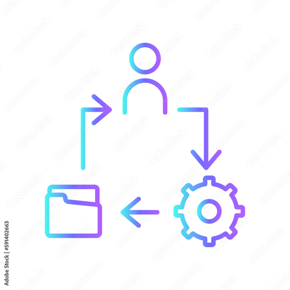 Data process data management icons with purpe blue outline style. internet, set, management, symbol, web, sign, communication. Vector Illustration Data process data management icons with purpe blue outline style. internet, set, management, symbol, web, sign, communication. Vector Illustration