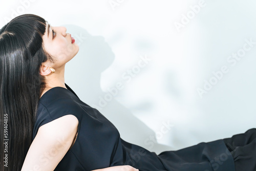 фотографія Fashion portrait of young Asian girl.