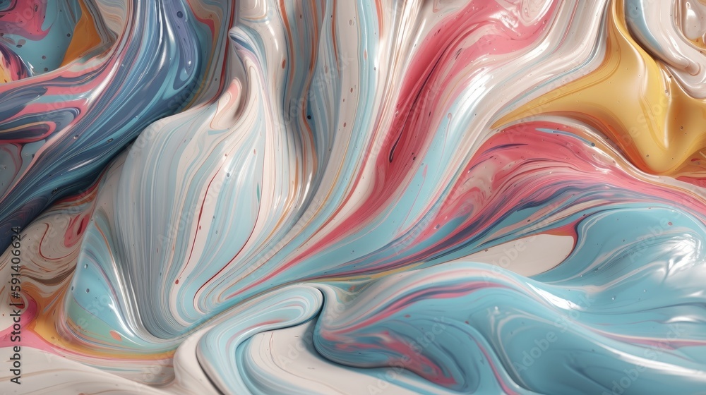 Naklejka premium Abstract oil painted background. Gradient mix oil paint. Texture paint. generative ai