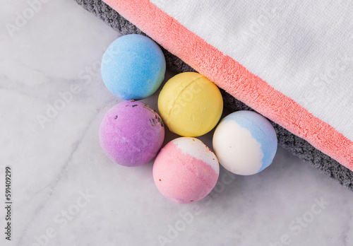 Sanitary care products color bath ball