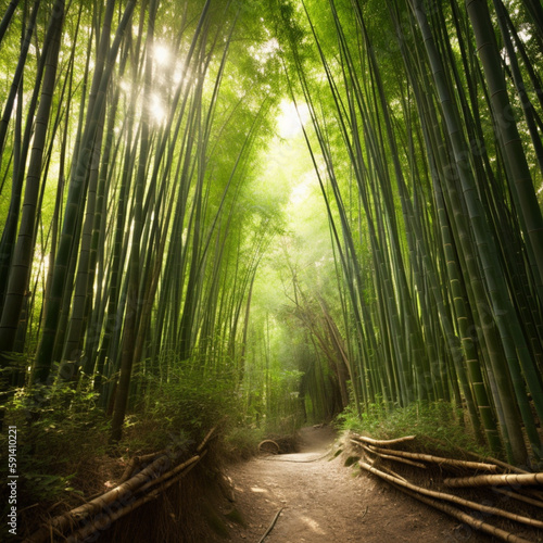 Thick Bamboo Forest
