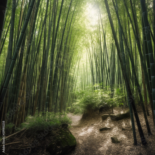 Thick Bamboo Forest