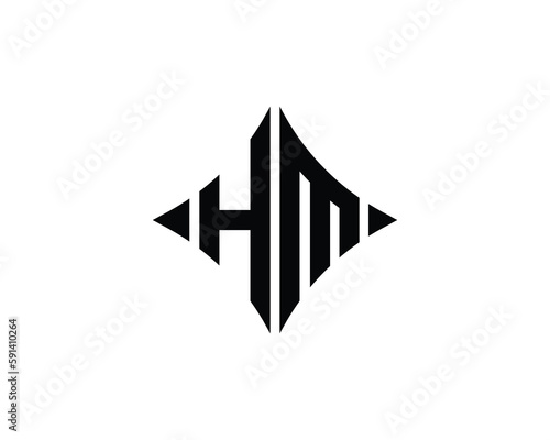 HM Logo design vector template