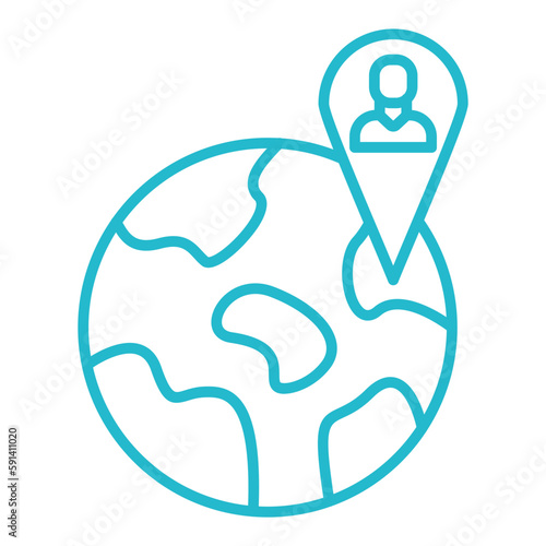 Citizenship Multicolor Line Icon
