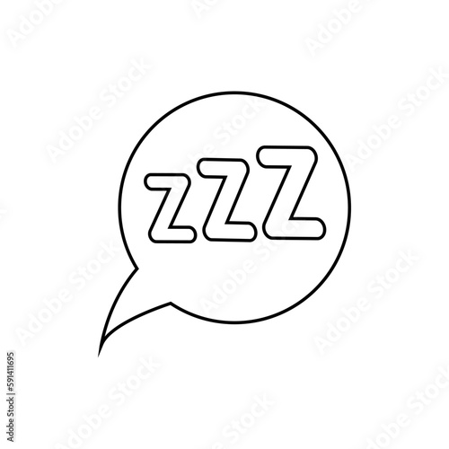 Zzz icon vector. Sleeping illustration sign. relax symbol or logo.