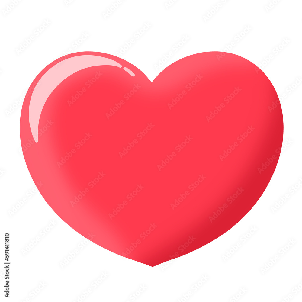 red heart icon Red Heart Clipart Glossy pink Love Heart
