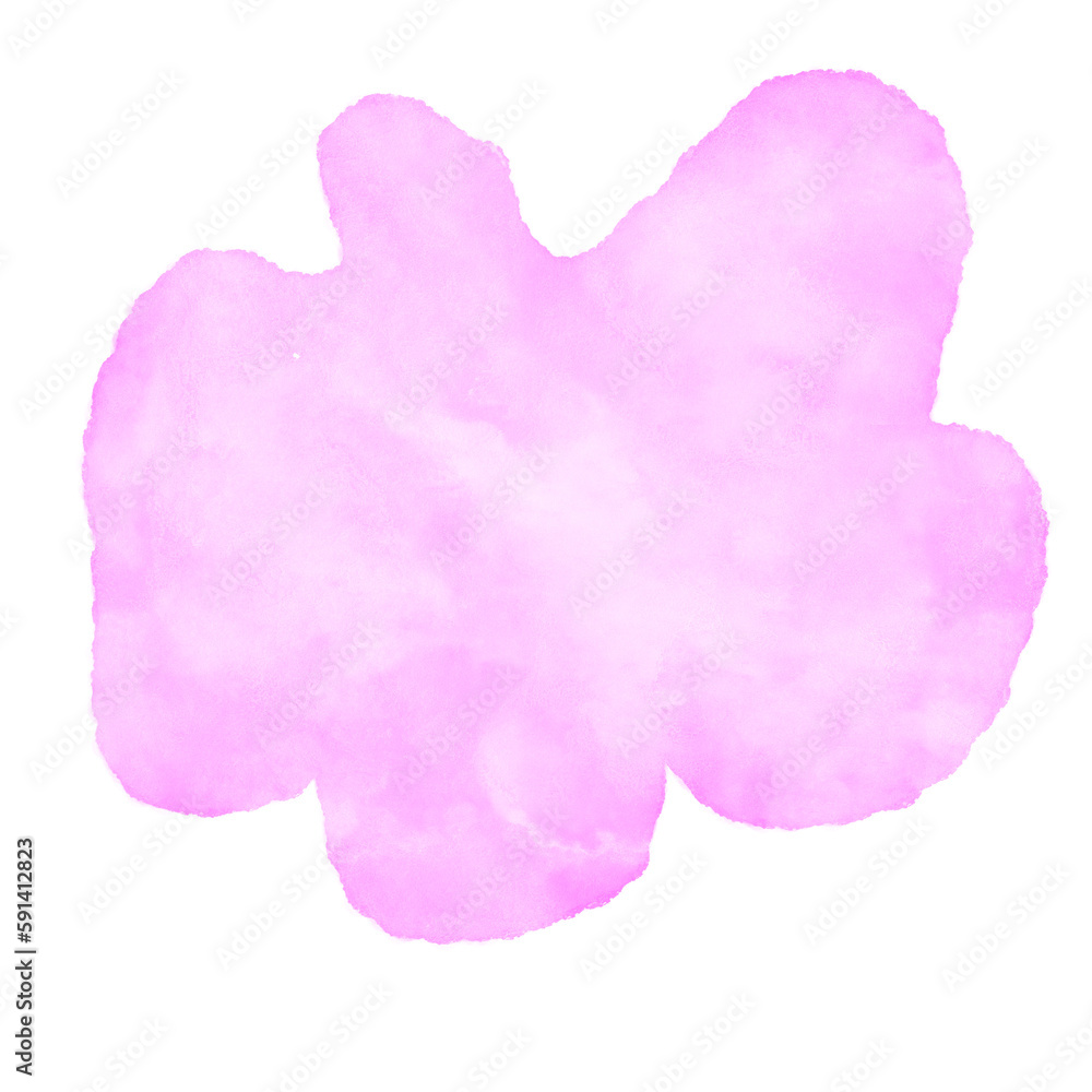 Pink Watercolour Abstract Shapes