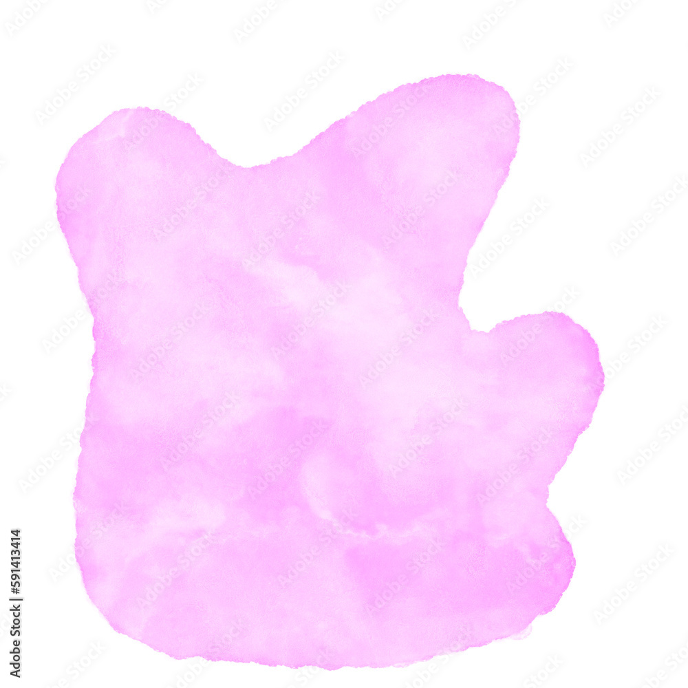 Pink Watercolour Abstract Shapes