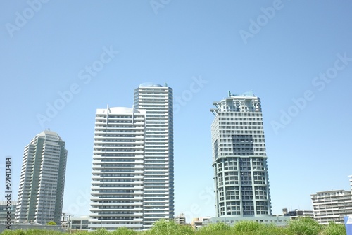 skyscrapers in downtown city © Atsuya suzuki