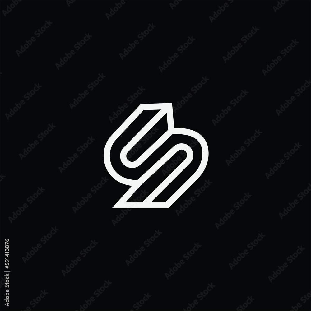 initial logo s design icon business line art