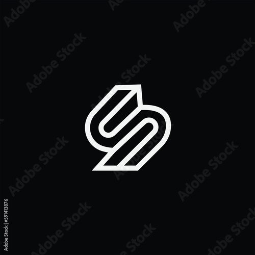 initial logo s design icon business line art