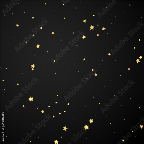 Magic stars vector overlay.  Gold stars scattered