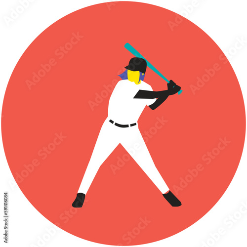 icône baseball femme
