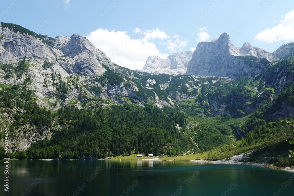 Inner (Hinterer) Gosau lake in the Austrian Alps	