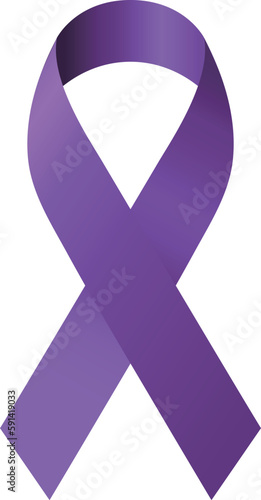 Pancreatic cancer ribbon.